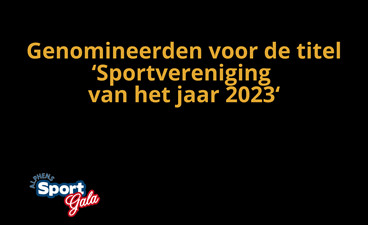 'Sportvereniging van het jaar 2023'