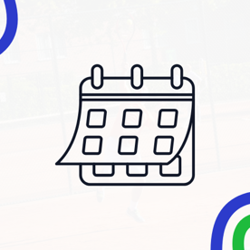 Getekende weergave van een kalender