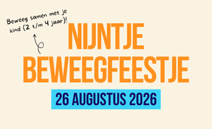 Tekst: Nijntje beweegfeestje 26 augustus 2026 