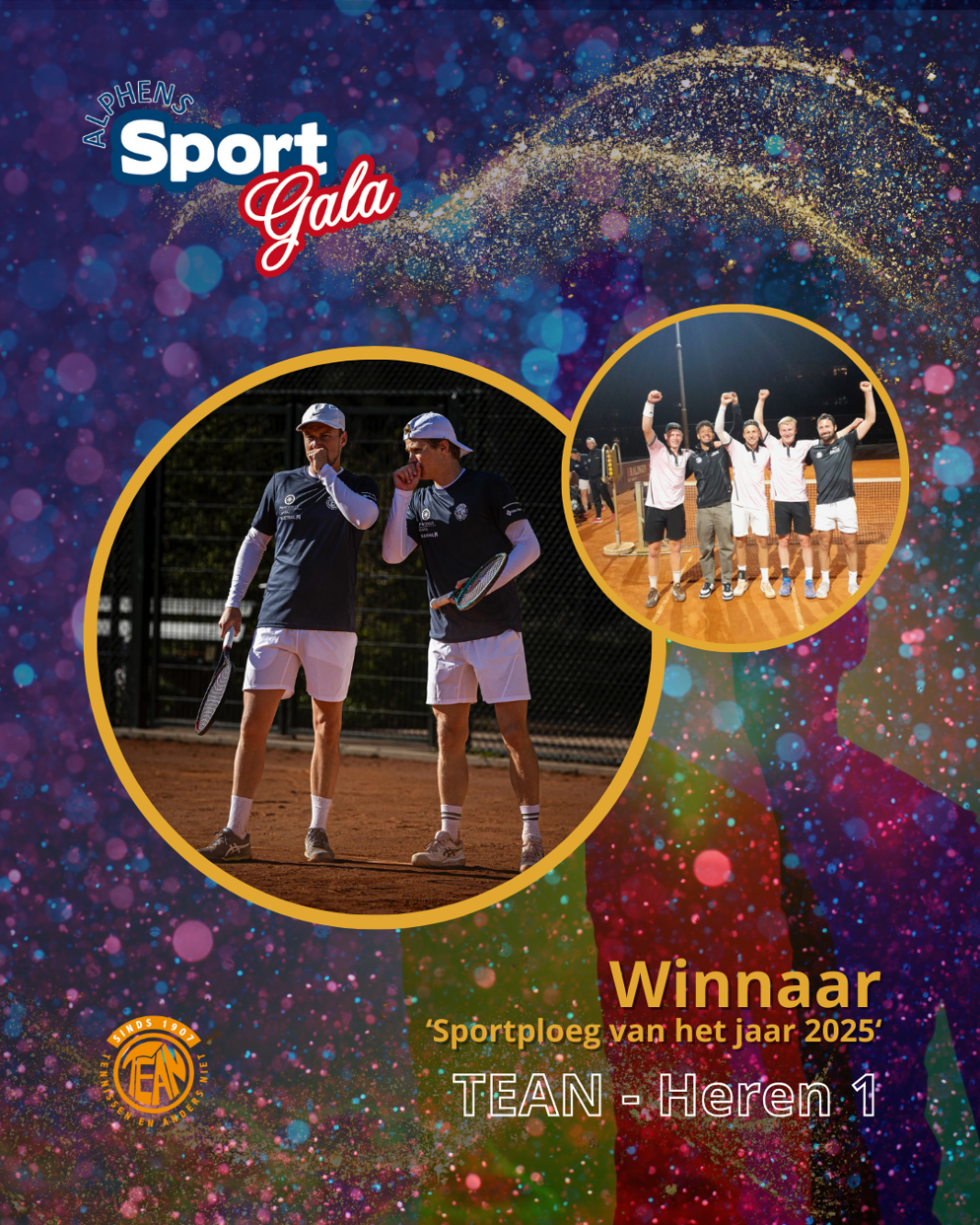 Sportploeg van het jaar 2025 TEAN Heren 1