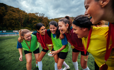 sportteam viert overwinning