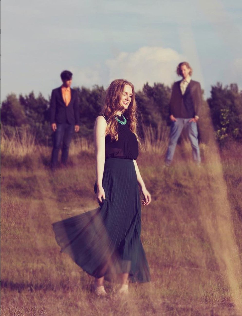 Leonie Tielemans poseert met band