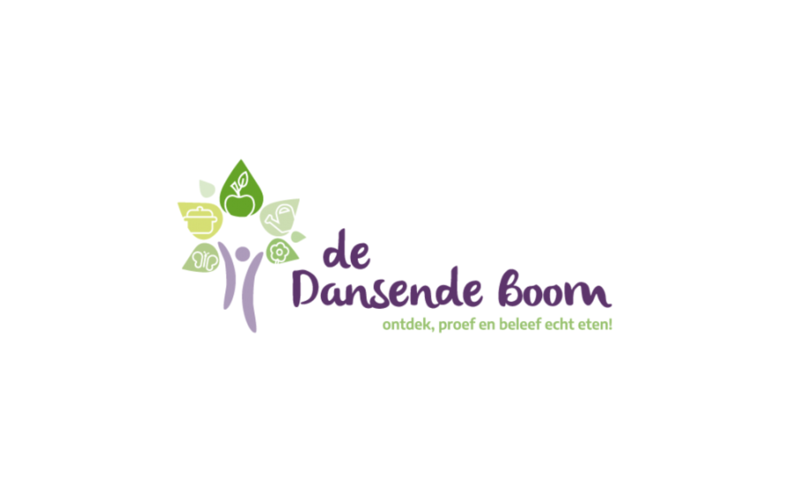 Logo De dansende Boom: Ontdek, proef en beleef echt eten.