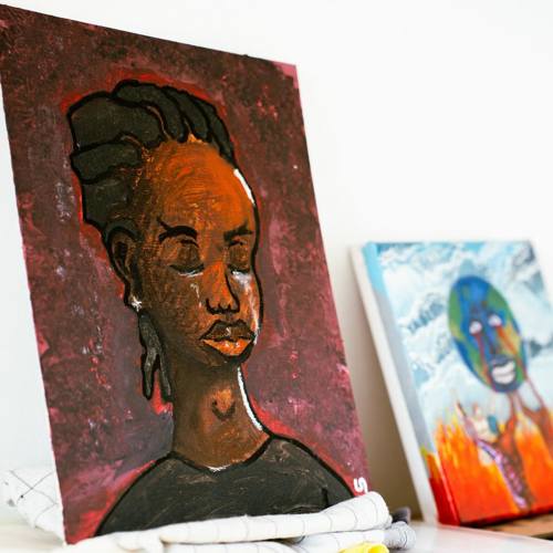 Schilderij Isodor Slewe