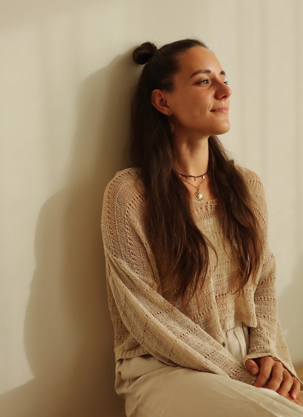 Fleury Jasmijn poseert.