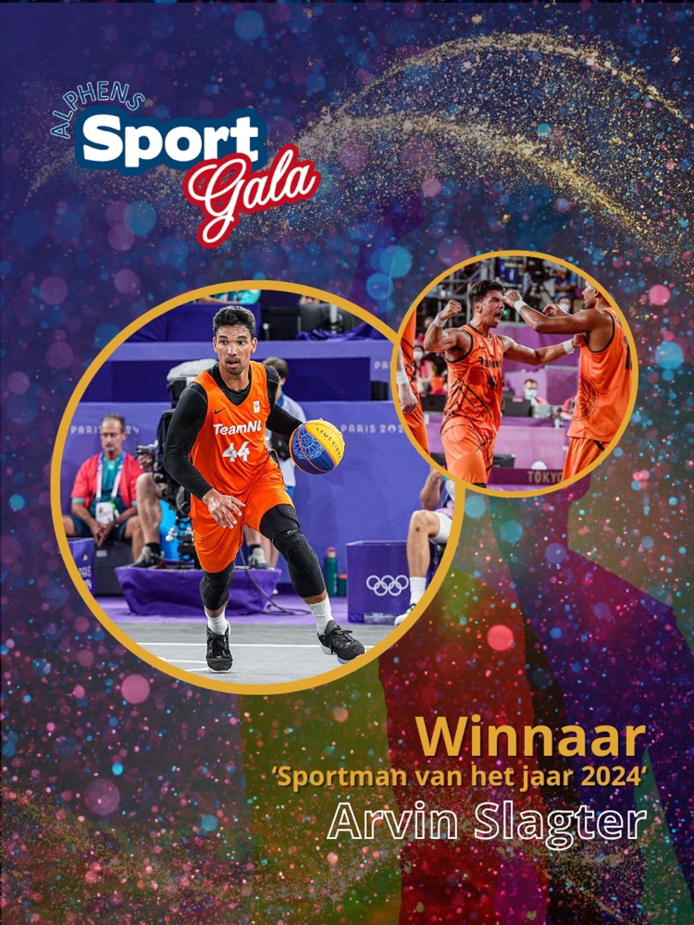Winnaar Sportman van het jaar 2024 Arvin Slagter "oorkonde"