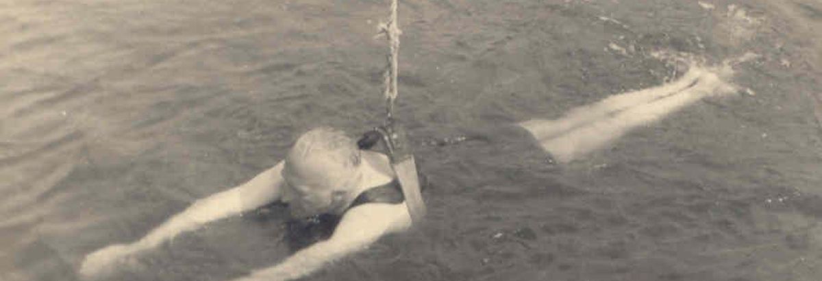 estkanaalweg Zwemles 1950 RON Historische Vereniging Alphen Ad Rijn 