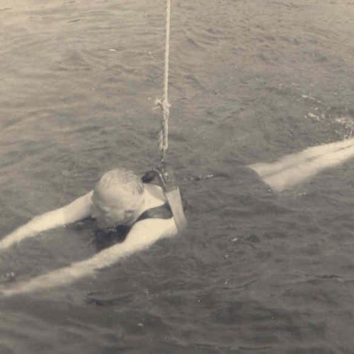 estkanaalweg Zwemles 1950 RON Historische Vereniging Alphen Ad Rijn 